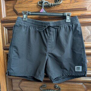 Vans Primary Volley Shorts Men`s Medium Black 5`` Back Zip Pocket